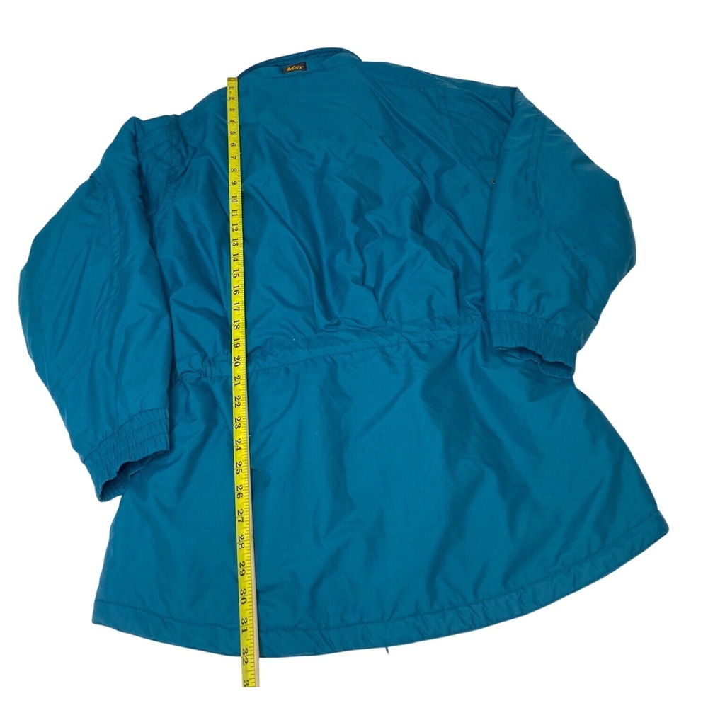 Vintage REI Womens Outdoor Jacket XL Teal & Purple Quilted Lining Long Sleeve 90 - Picture 5 of 9